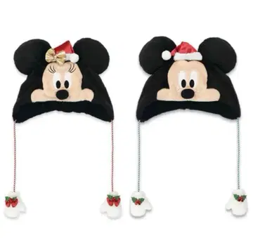 [ 새상품 ] 디즈니 크리스마스 2025 미키 미니 팬 캡 세트