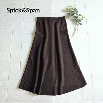 Spick and Span 울 혼방 플레어 스커트