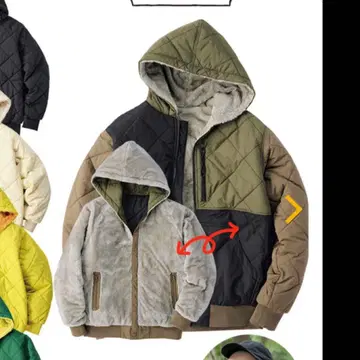 워크맨 리버서블 방한 자켓 블루종