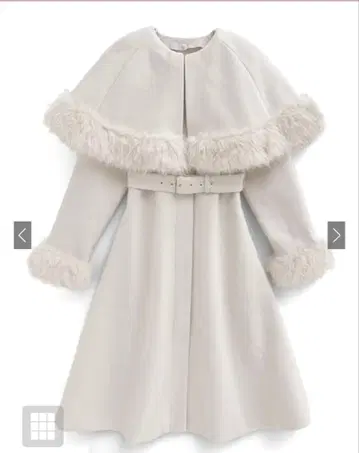 [ GRL ] 멀티 Way 케이프 벨트 퍼 플레어 코트