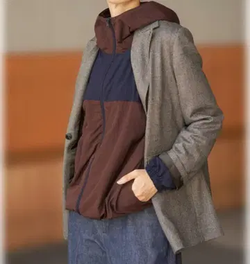 LA HUTTE/라 유트 컬러 후드티 택 포함 새상품