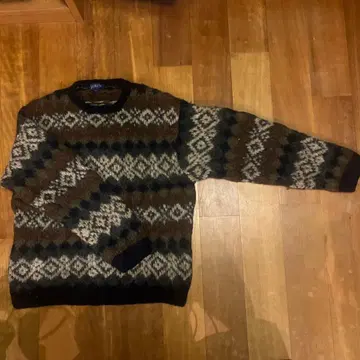 J.crew 울 핸드 니트 페어아일 패턴 아웃도어 스웨터 구제 의류