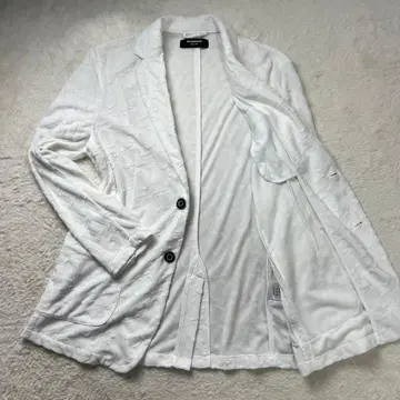 1PIU1UGUALE3 RELAX 몽그램 로고 파일 자켓 화이트 XL