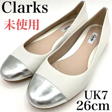 클락스 플랫 펌프스 26cm 바이컬러 빅 사이즈