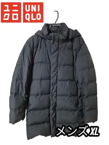 컨디션 최상 UNIQLO 유니클로 심리스 다운 코트 2way 블랙