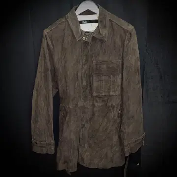 스웨이드 느낌 롱 코트 벨트 포함 모드 아카이브