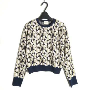 UNITED ARROWS 라메 자카드 풀오버 니트