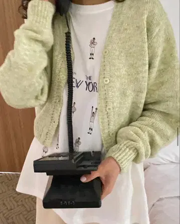 samoyed 사모예드 믹스얀 가디건