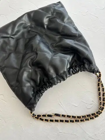 SLOBE IENA 퀼팅 백 블랙