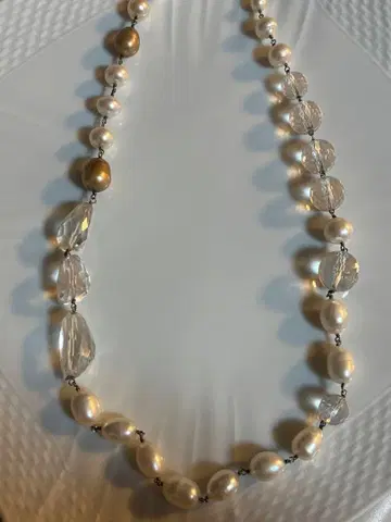 La Soeur 러스르 담수 펄 롱 목걸이 70cm