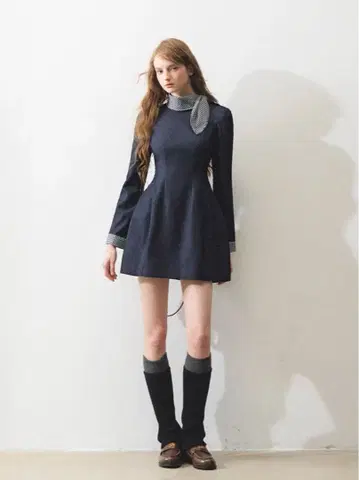 [ ria ] high neck point one-piece RI1342