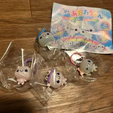 푸쿠푸쿠 아와와짱 콜롱토 클리어 메지루시 참 4개 세트