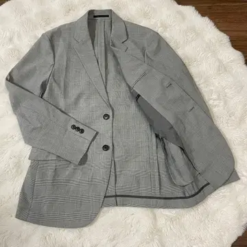 [ 시착 ] 유니클로 감동 자켓 그레이 하운드투스 글렌체크 S