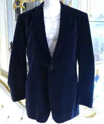 남성용 [ETRO] 이탈리아제 네이비 컬러 고급 벨벳 자켓 새상품급