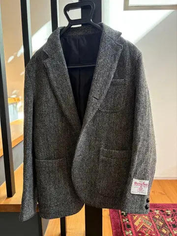 할인 Harris Tweed 헤링본 자켓 해리스 트위드 테일러드