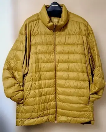[ 새상품급 ] 머스타드색 다운 자켓 5L 사이즈