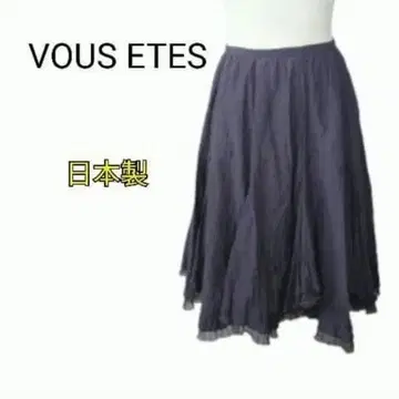 [ 새상품급 ] VOUS ETES 뉴앙스 스칼라 스커트 비대칭 플레어 M