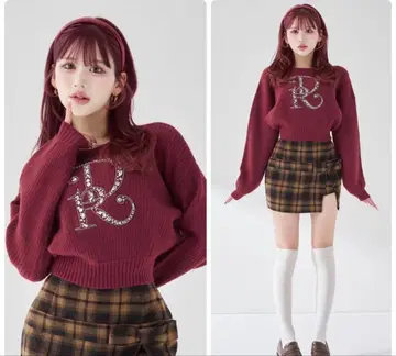 Darich DR 비쥬 볼륨 리브 니트탑 다리치 니트