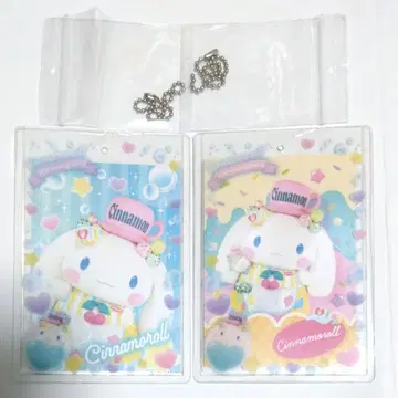 시나모롤 카드 포함 경질 카드 케이스 키링 하모니랜드