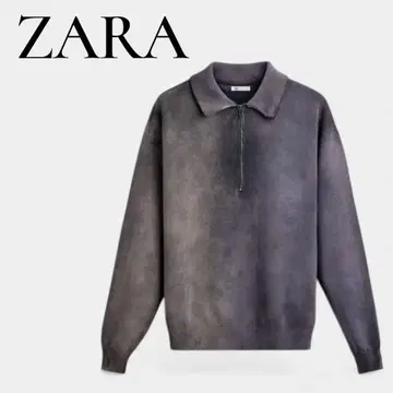 새상품급 ZARA 워시드 텍스처드 피케 셔츠 S