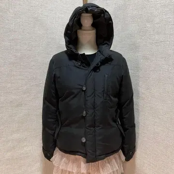 y2k 그런지 시크 스타일 페어리 다운 자켓 블랙