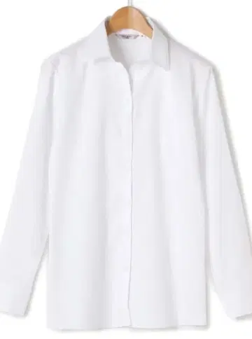 화이트 도비 스트라이프 스키퍼 셔츠