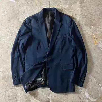 Paul Smith 안감 디자인 추상 아트 패턴 테일러드 자켓 네이비