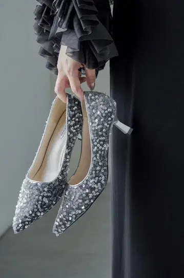 niana 스팽글 펌프스 포멀