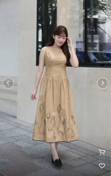 Her lip to Tulip Cotton Blend Midi Dress