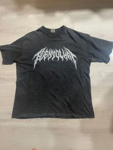 LYFT 그래픽 프린트 T셔츠 블랙 DEATH METAL