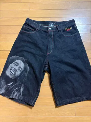 XLARGE 밥 말리 조거 숏팬츠