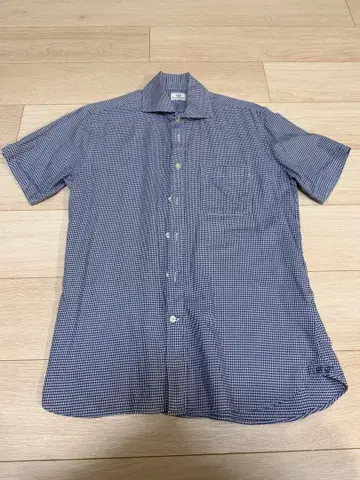 반팔 셔츠 3세트 체크 무늬 도트 무늬