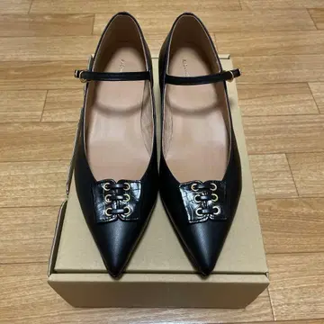 Au BANNISTER 멜리 제인 37 23.5cm 블랙 미사용