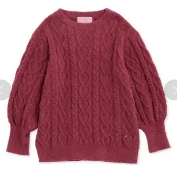 젤라또피케 sweet 하트 아란 풀오버