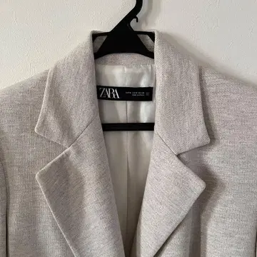 ZARA 테일러드 롱 코트 라이트 그레이
