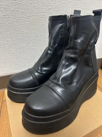 YOSUKE 통굽 스트레치 숏부츠