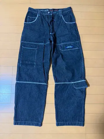 BACK DIVE 다크 데님 카고 팬츠