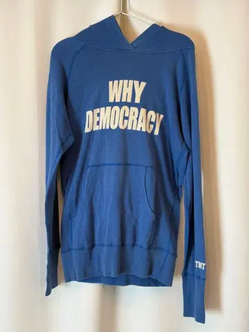 일본제 TMT 후드 맨투맨 WHY DEMOCRACY 페이드 M