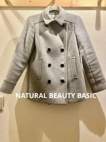 NATURAL BEAUTY BASIC 피 코트 그레이 L
