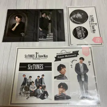 [ 미개봉 새상품 ] SixTONES 마츠무라 호쿠토 스티커 캔뱃지