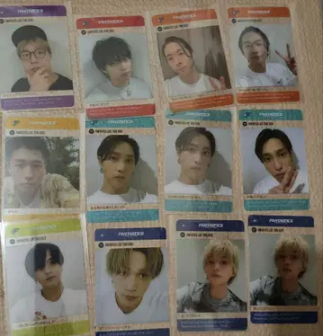 FANTASTICS 클리어 포토 카드 세트