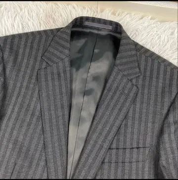 미사용급 단종 멘티노라스 쓰리피스 수트 M 스트라이프 차콜