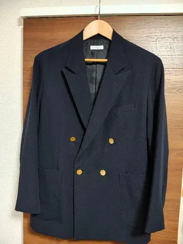 beauty&youth 네이비 더블 테일러드 자켓 M