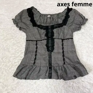 엑시즈팜 페플럼 블라우스 발레코어 고스로리 지뢰계