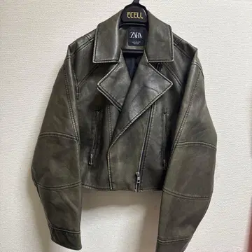 ZARA 올리브 그린 라이더 자켓