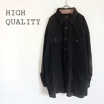 하이퀄리티 빅 사이즈 얇은 원단 코듀로이 긴팔 셔츠 면 100% 캐주얼