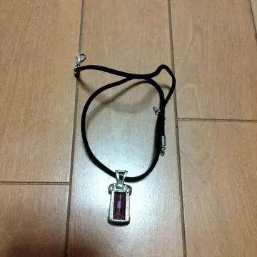 실버 보라색 펜던트 목걸이
