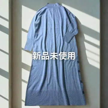 AfternoonTea 프렌치 울 니트 원피스 MR 탁한 블루