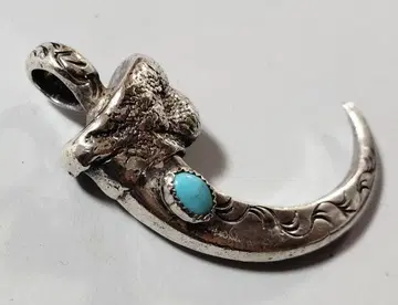 빈티지 실버 펜던트 터콰이즈