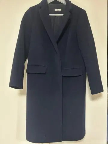 IENA 네이비 체스터 코트 36